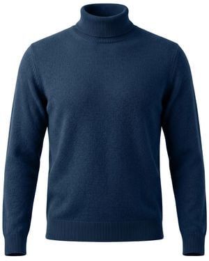 Fedeli Turtleneck Cashmere - Blue
