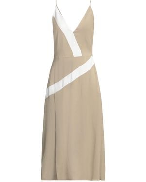Trussardi Midi Dress Viscose - Natural