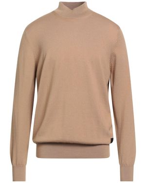 Ice Iceberg Camel Turtleneck Wool - Natural
