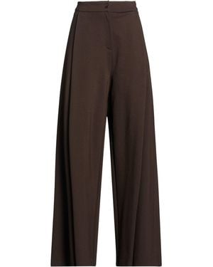 Motel Dark Pants Viscose, Polyamide, Elastane - Brown