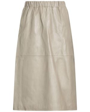 Bolongaro Trevor Midi Skirt Sheepskin - White