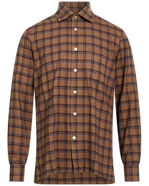 Kiton Shirt Cotton, Wool - Brown