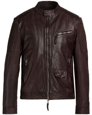 THE JACK AND JACKIE LEATHERS Jacket Leather - Brown