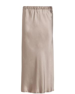 Antonelli Khaki Midi Skirt Acetate, Viscose - Brown