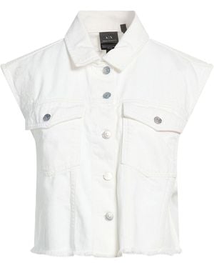 ARMANI EXCHANGE Denim Outerwear - White