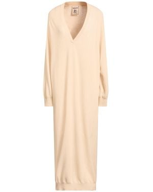 Semicouture Midi Dress Virgin Wool, Cashmere - Natural