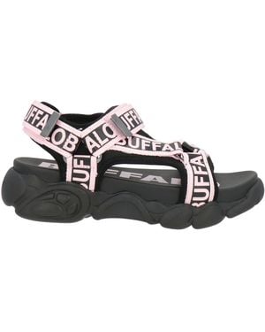 Buffalo Sandals Textile Fibres - Black