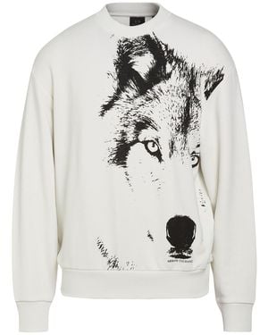 ARMANI EXCHANGE Sweatshirt Cotton, Elastane - White