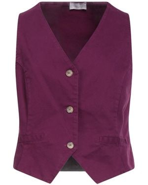 Motel Tailored Vest Cotton, Elastane - Purple