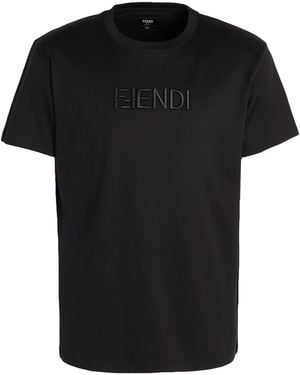 Fendi T-Shirt Cotton - Black