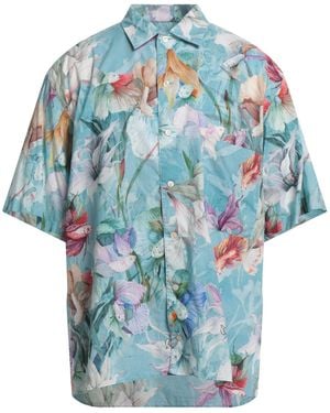 Tintoria Mattei 954 Azure Shirt Cotton - Blue