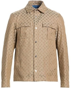 Herno Camel Jacket Polyester, Cotton - Natural