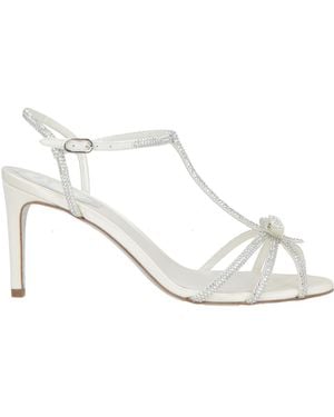 Rene Caovilla Sandals Textile Fibers - White