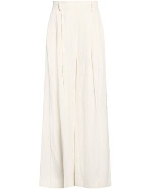 Ballantyne Ivory Pants Silk, Linen - White