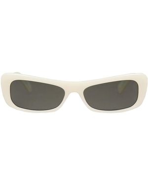 Jacquemus Sonnenbrille - Weiß