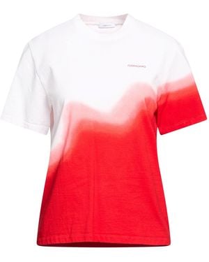 Ferragamo T-Shirt Cotton - Red