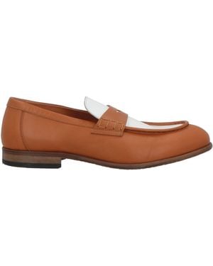 Giovanni Conti Tan Loafers Leather - Brown