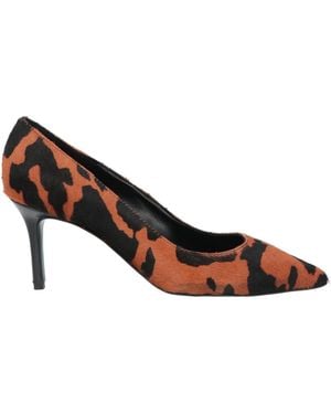 PAOLO MATTEI Court Shoes Leather - Brown