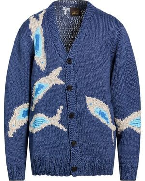 Loewe Cardigan Linen, Cotton, Wool - Blue