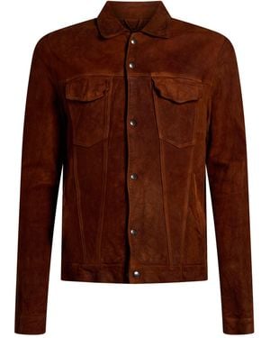 Giorgio Brato Tan Jacket Leather - Brown