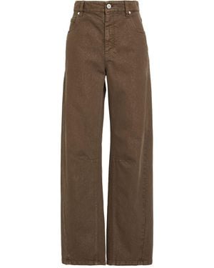 Brunello Cucinelli Jeans Cotton, Viscose, Polyester - Brown