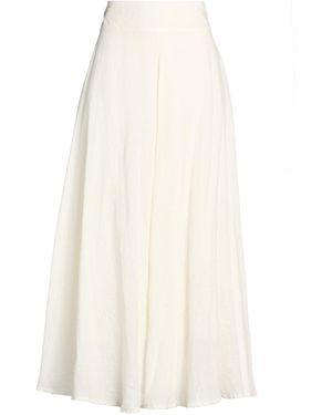 120% Lino Maxi Skirt - White