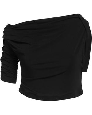 Jacquemus Top Viscose, Polyester, Elastane - Black