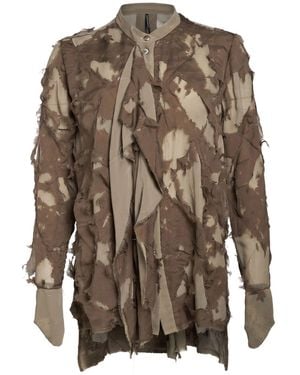 Masnada Shirt Silk - Brown