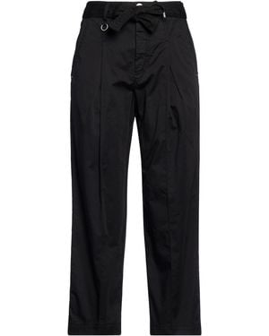 High Courteous Trousers Cotton, Elastane - Black