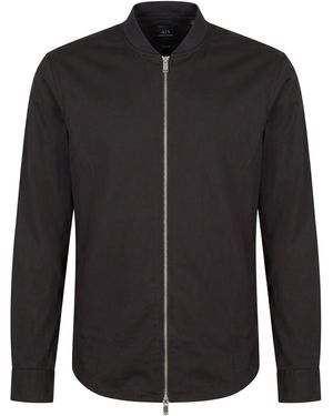 ARMANI EXCHANGE Shirt Cotton, Elastane - Black