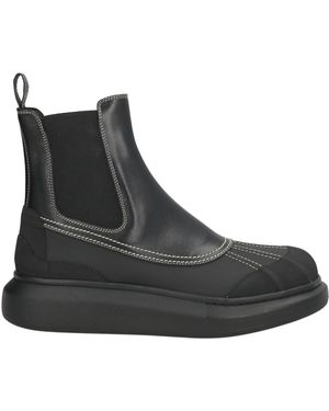 McQueen Ankle Boots Leather, Rubber - Black