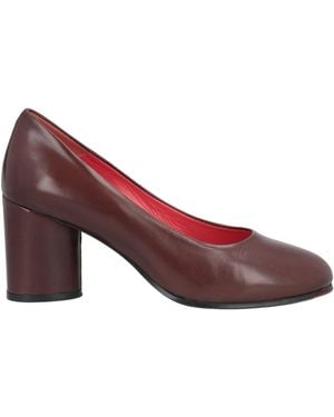 Pas De Rouge Cocoa Pumps Leather - Purple