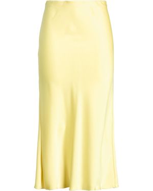 Patrizia Pepe Midi Skirt Polyester - Yellow