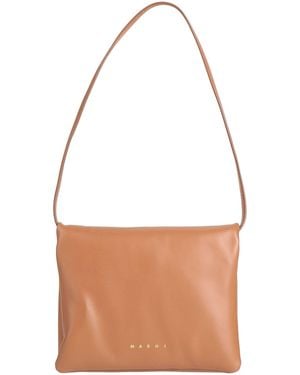 Marni Handbag Cow Leather, Brass - White