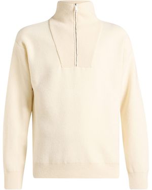 Daniele Fiesoli Lab Ivory Jumper Virgin Wool, Cashmere - White