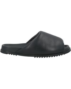 サンダル Rick Owens Leather Slide Sandal Leather slides in black - Rick Owens | Mytheresa