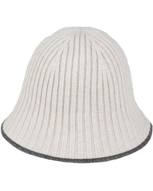 Brunello Cucinelli Hat Polyamide, Virgin Wool, Cashmere, Silk - White
