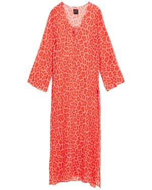 Fisico Vestito Lungo - Rosso