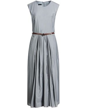 Emporio Armani Light Midi Dress Lyocell, Polyamide - Grey