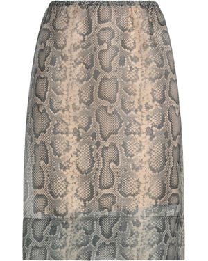 Sportmax Khaki Midi Skirt Acetate, Silk, Polyamide - Gray