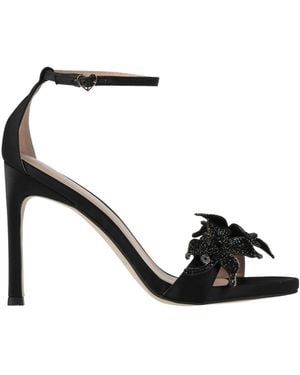 Tosca Blu Studio Sandals Textile Fibres - Black