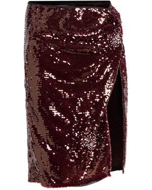 DES_PHEMMES Midi Skirt - Purple