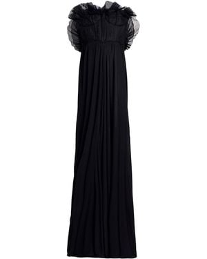 Del Core Maxi Dress Viscose, Elastane, Cotton, Polyester, Nylon - Black