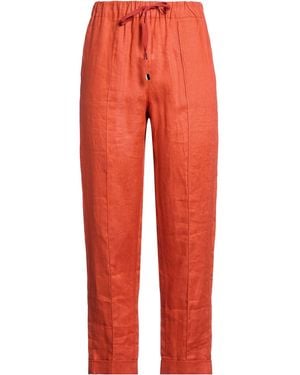 Liviana Conti Trousers Linen - Red
