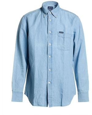 Façonnable Denim Shirt Cotton, Linen - Blue