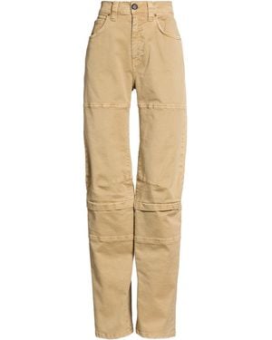 Pinko Sand Pants Cotton, Elastane - Natural