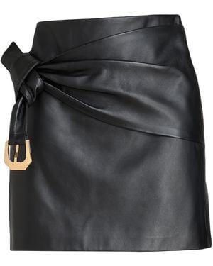 Versace Mini Skirt Lambskin - Black