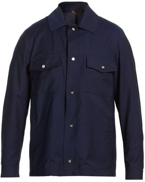 Luigi Borrelli Napoli Midnight Jacket Virgin Wool - Blue