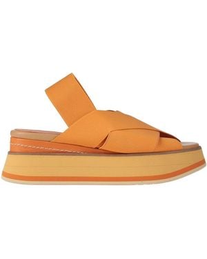 Paloma Barceló Sandals Textile Fibers - Orange
