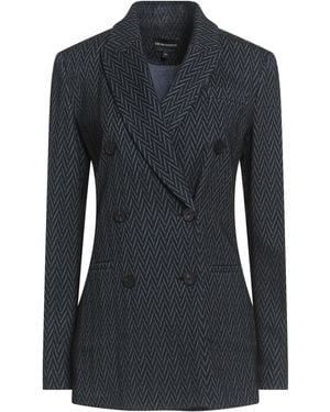 Emporio Armani Midnight Blazer Polyamide, Acrylic, Wool - Black